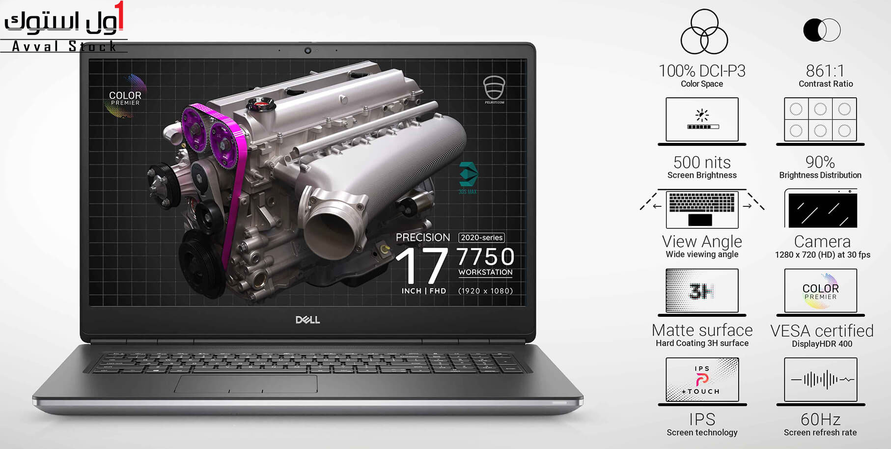 لپ‌تاپ Dell Precision 7750 Mobile Workstation