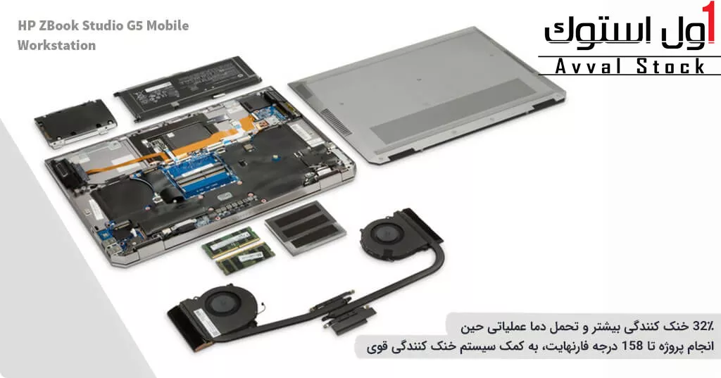 لپتاپ ورکاستیشن اچ پی زدبوک HP ZBook Studio G5