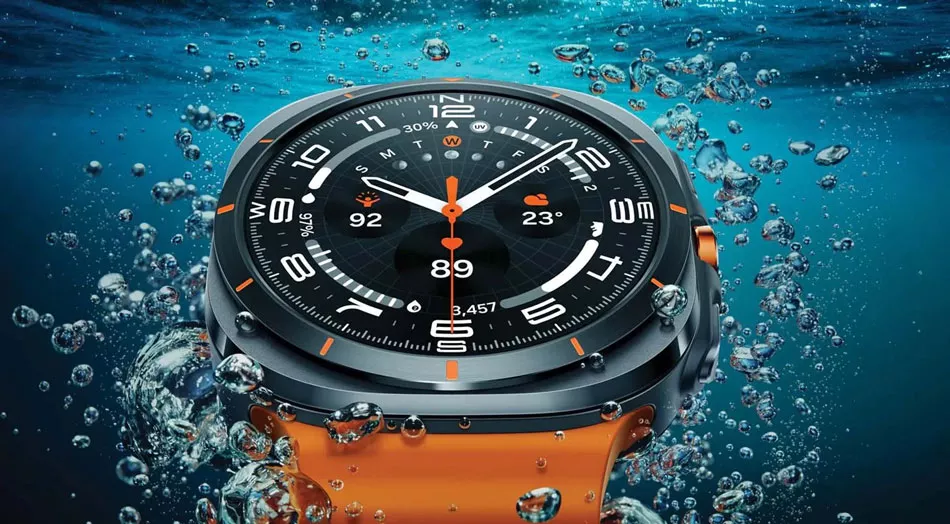 ساعت هوشمند سامسونگ مدل Galaxy Watch Ultra بند مارین