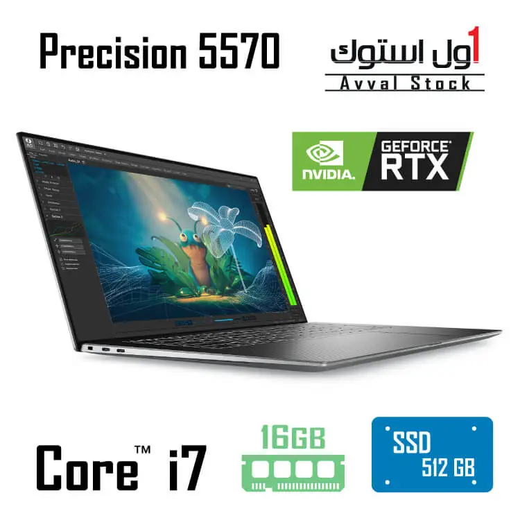 لپ تاپ DELL Precision 5570 – GeForce RTX A1000