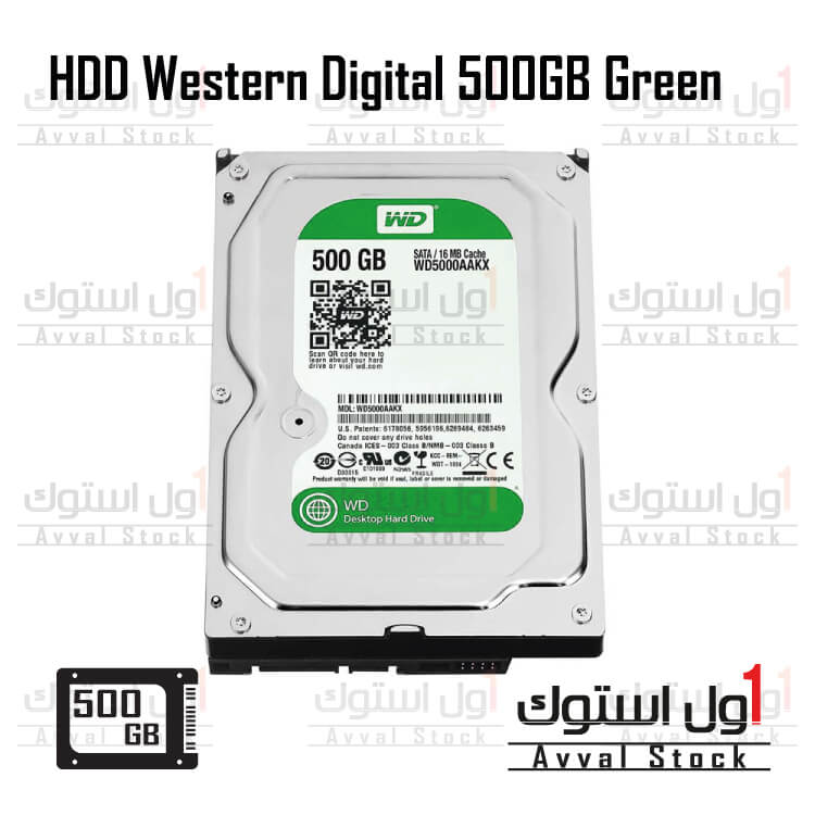 هارد اینترنال 500گیگابایت Western Digital GREEN 500GB