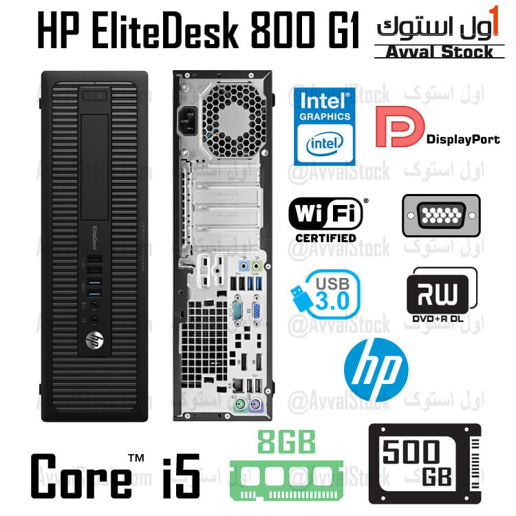 مینی کیس HP 800 G1 | کیس استوک HP EliteDesk 800 G1 Core i5