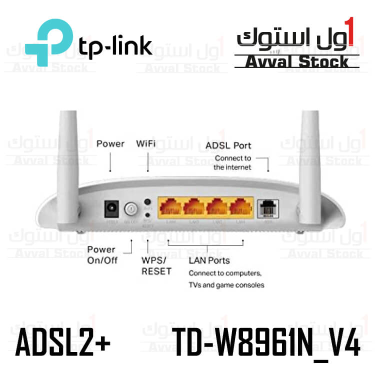 مودم روتر +ADSL2 تی پی-لینک مدل TD-W8961N_V4
