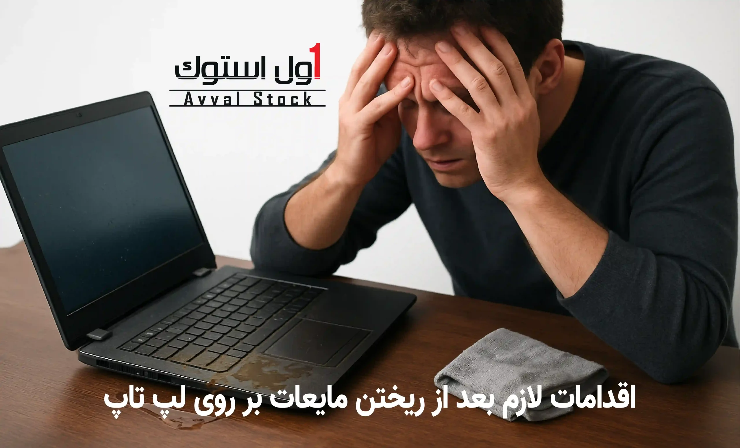 اقدامات لازم بعد از ریختن مایعات بر روی لپ تاپ