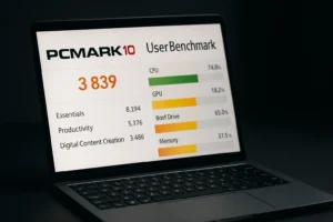 بررسی لپ‌ تاپ استوک با PCMark و UserBenchmark | تست کامل عملکرد سخت‌افزاری
