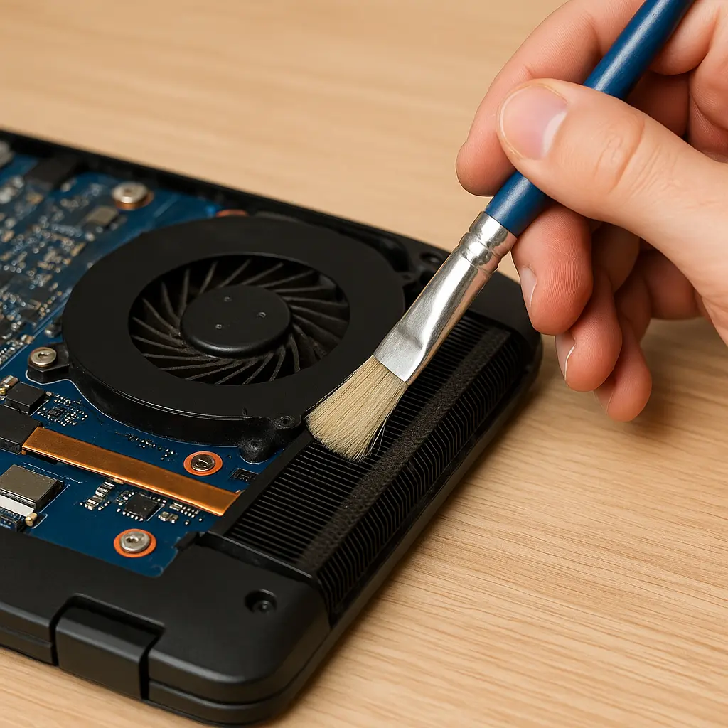 تمیز کردن فن و دریچه‌ها