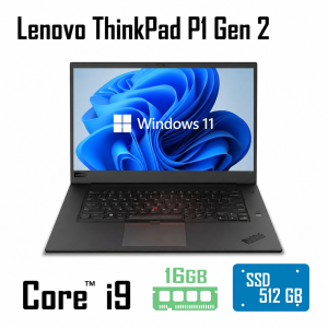 لپ تاپ ورک استیشن Lenovo ThinkPad P1 Gen 2 Core i9 T2000 4GB