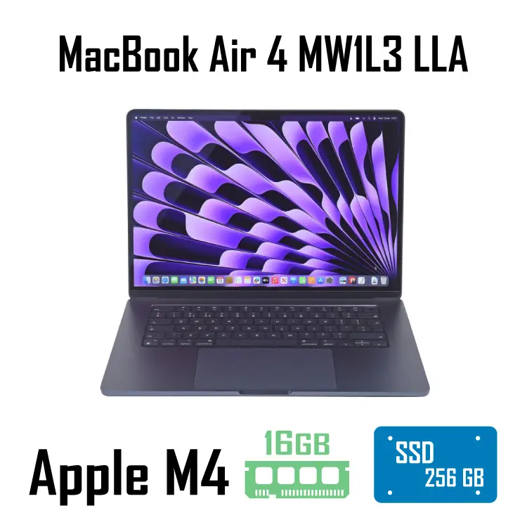 MW1L3 apple macbook air m4 2025 15.3 inch 16gb 256gb