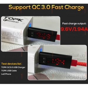 کابل تبدیل USB به USB-C تاپکی مدل AC27 طول 1 متر