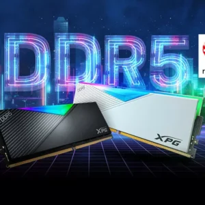 رم کامپیوتر DDR5 دو کاناله 5200 مگاهرتز CL38 ای دیتا ایکس پی جی مدل LANCER RGB WHITE DRAM MODULE